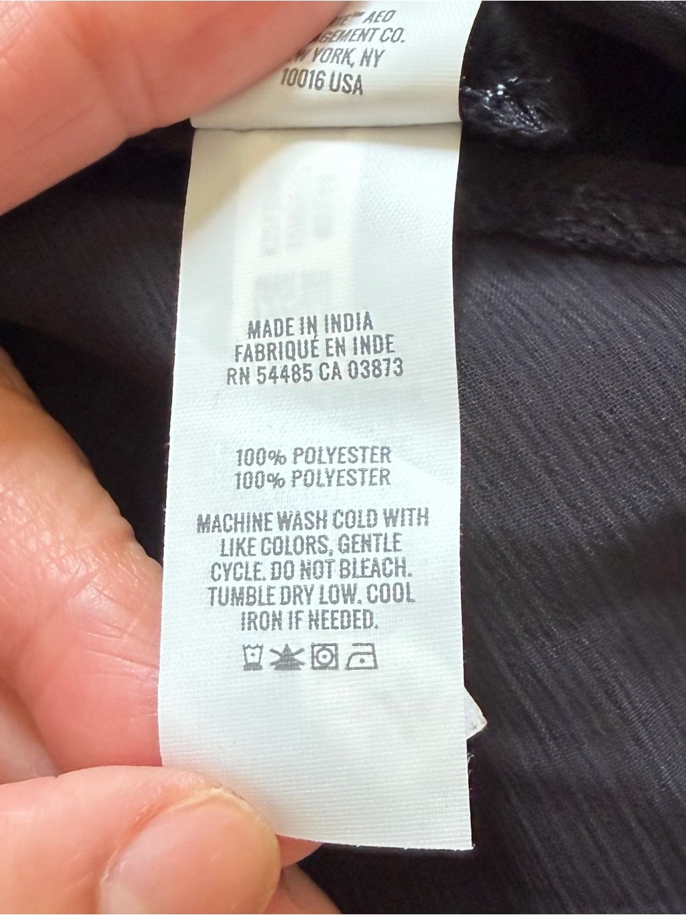 Aerie Black Chiffon Wrap Skirt - Picture 7 of 11
